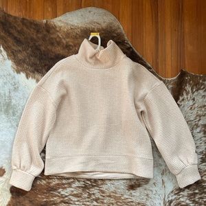 Pale Pink Turtleneck Sweater